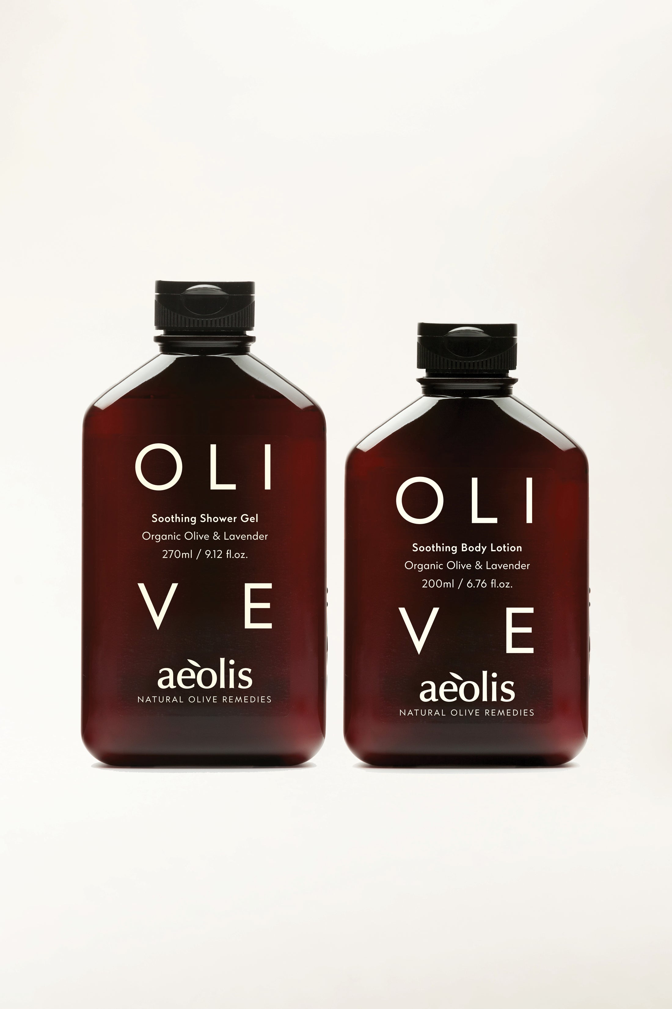 Organic Olive & Lavender Shower Gel and Body Lotion Gift Set