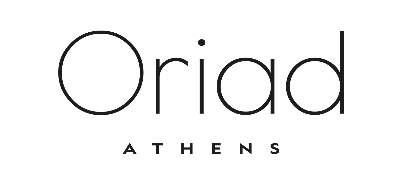 Oriad Athens logo, black font on white background