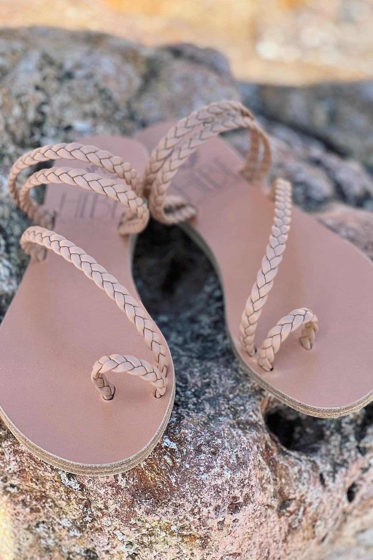 Persephone Handcrafted Leather Slide Sandal