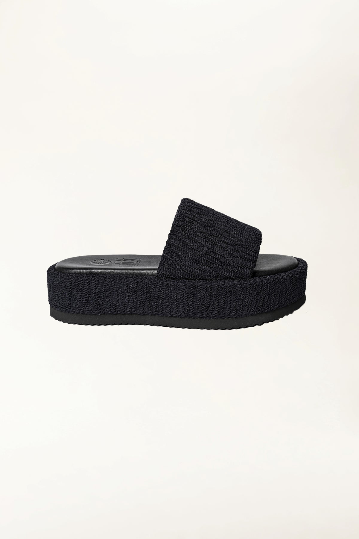 Ibiza Fabric Leather Platform | Shop Platform Slides Australia