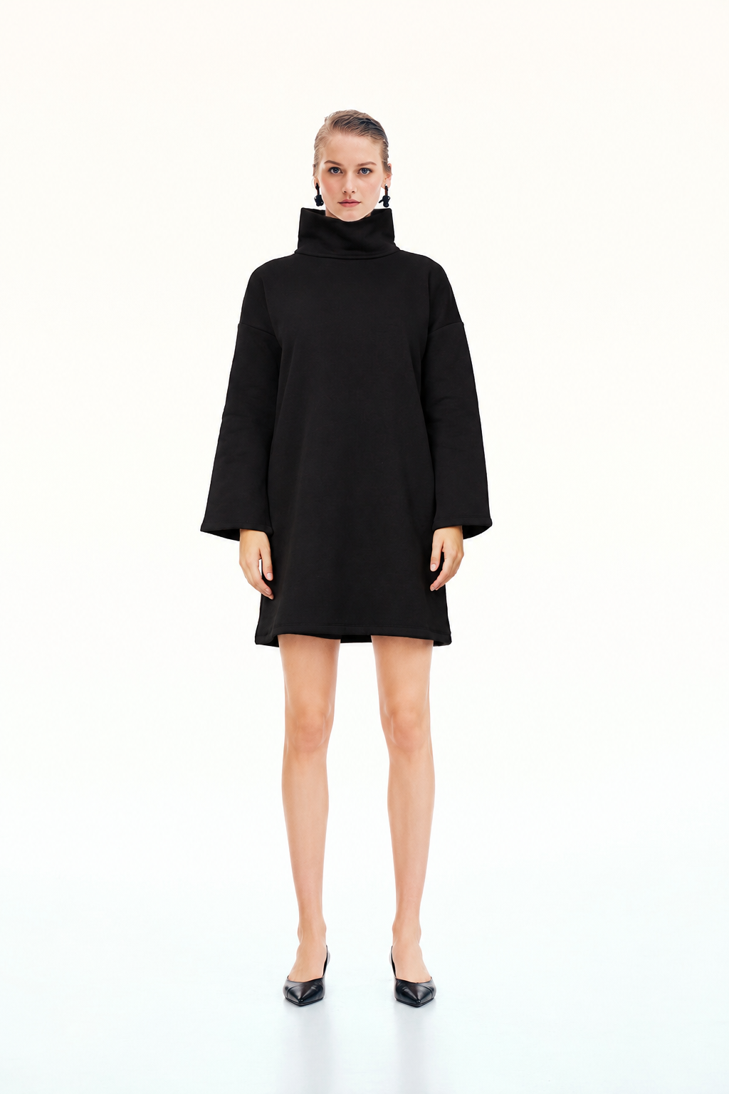 Clean-Cut Neoprene Mini Dress | Modern Sophistication